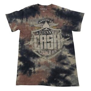 Johnny Cash “Man In Black” Size S Tie-Dye Tee (Retail $25)